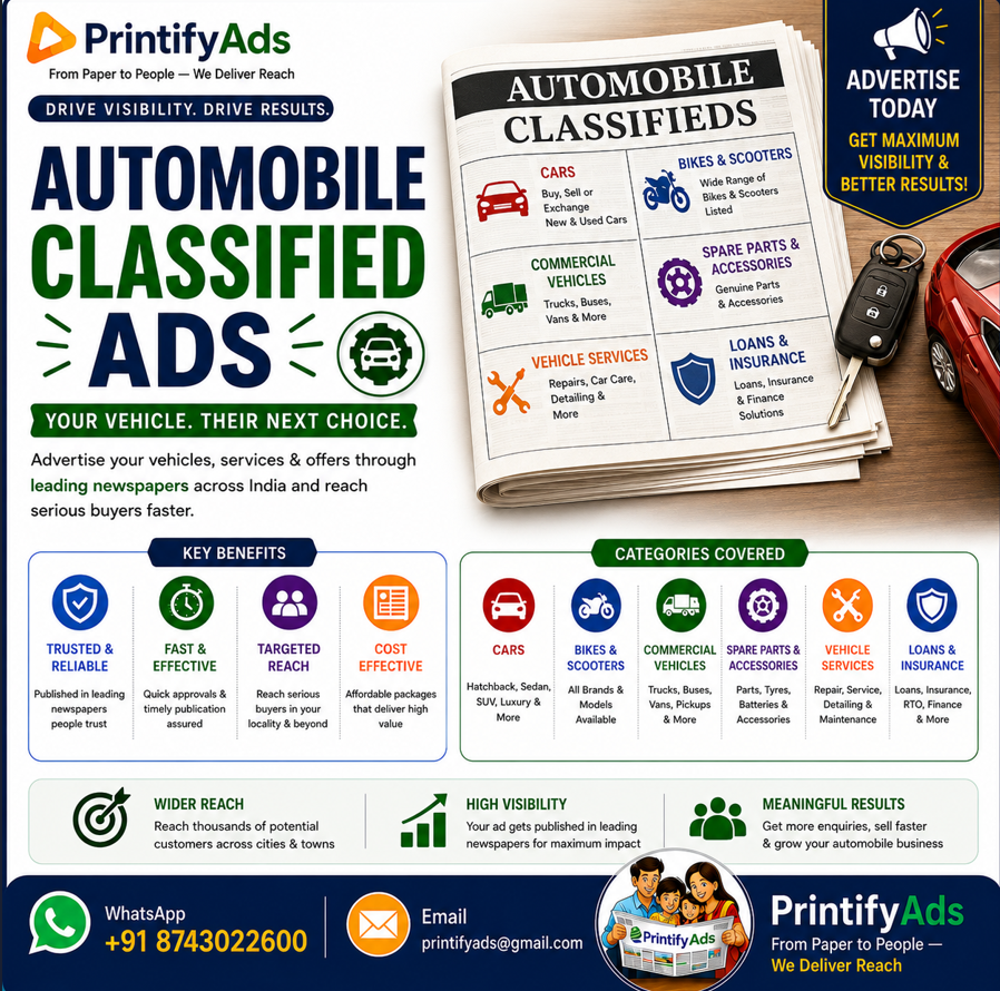 Recruitment newspaper ads Delhi NCR